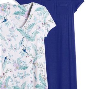 Soma Cool Nights V neck Sleep Shirt M